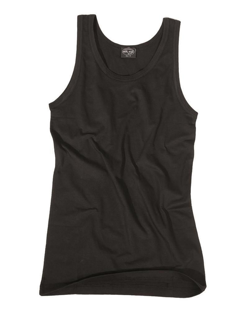 Camiseta de tirantes Tank Top algodón negro – estilo militar y deportivo