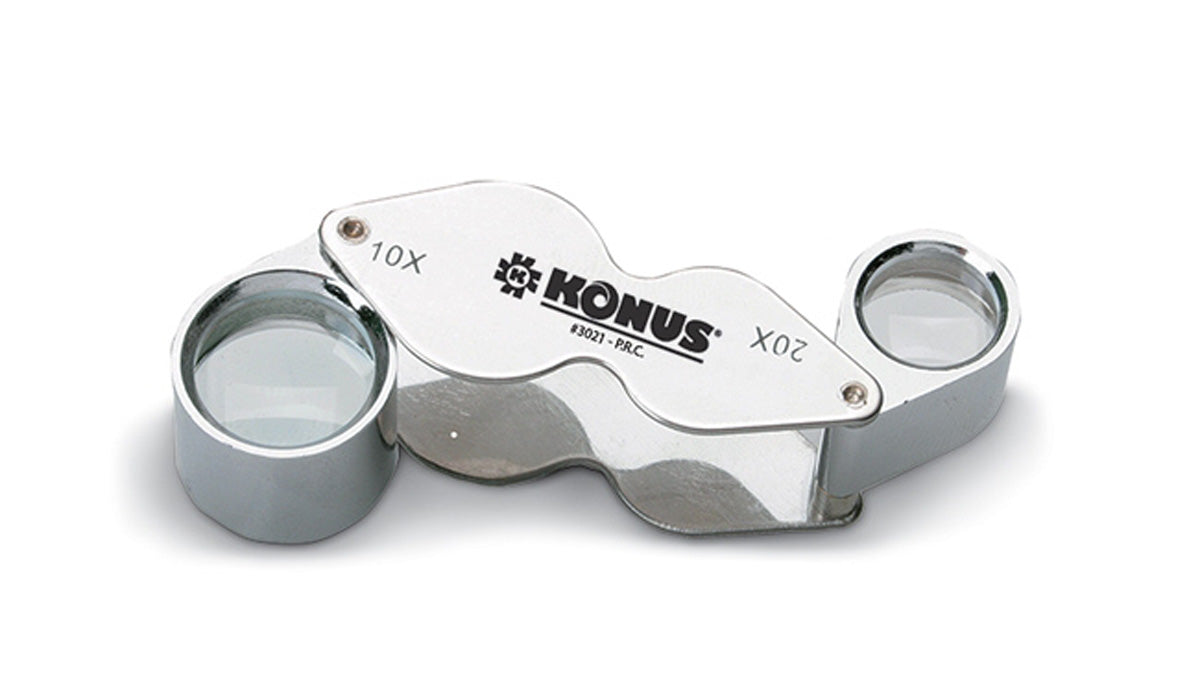Konus Kit 6 Cuentahilos Doble Linen Tester 10x-20x - Lentes Profesionales con Estuche