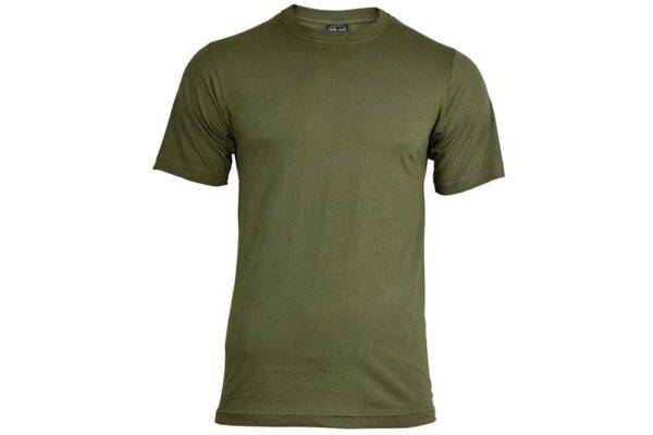 Mil-Tec Olive Green T-Shirt – Olive S | 100% Cotton