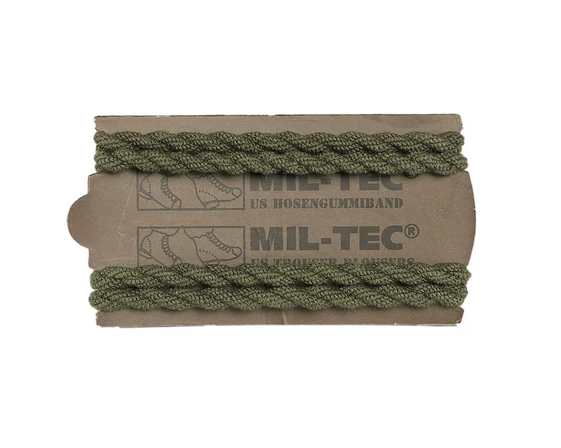 Suspensórios elásticos Mil-Tec cor azeitona para calças – US Hosengummiband (2 unidades)