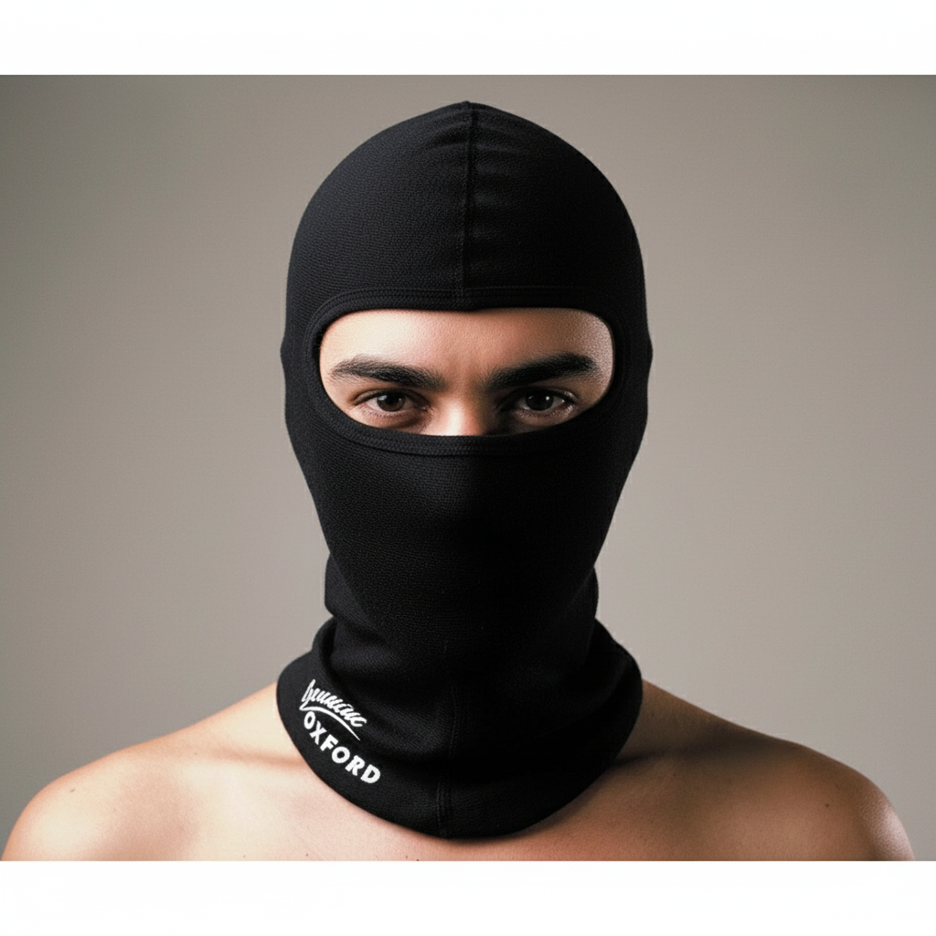 Balaclava Oxford Hood Cotton – Algodão Preto | Capô Tático Mil-Tec