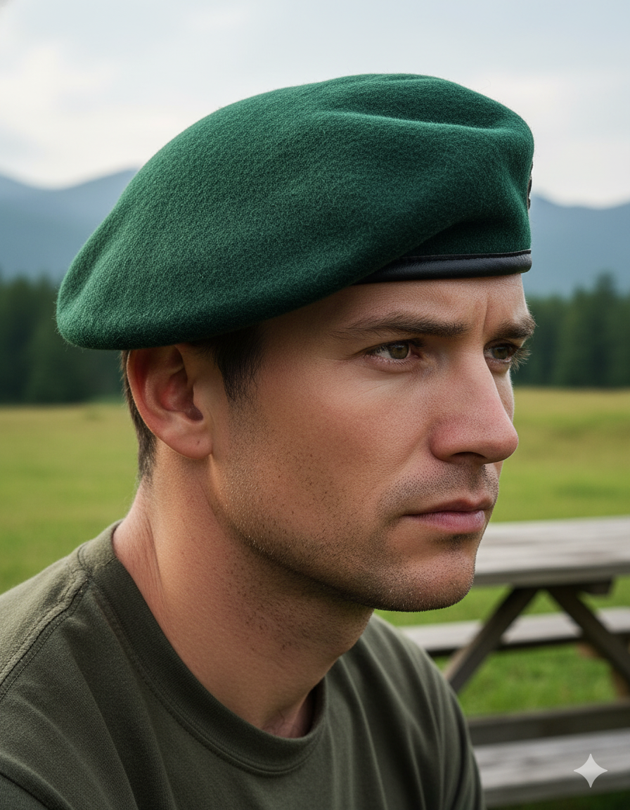 BW Barett Jägergrün – Hunter Green Military Beret | Bundeswehr style