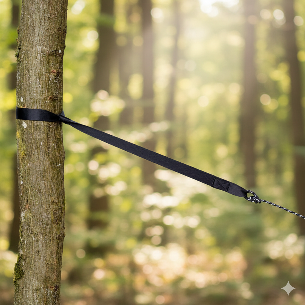 Kit para pendurar rede Amazonas AZ-3025004 – Suporta até 150 kg, Preto, Poliéster