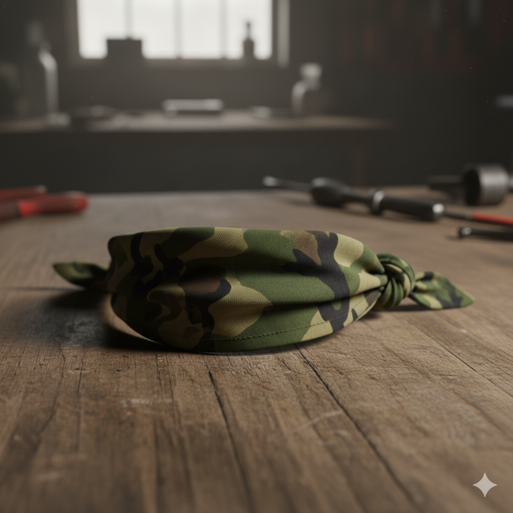 Bandana Militar Woodland – Lenço de Camuflagem para o Pescoço | Lenço de Pescoço Mil-Tec