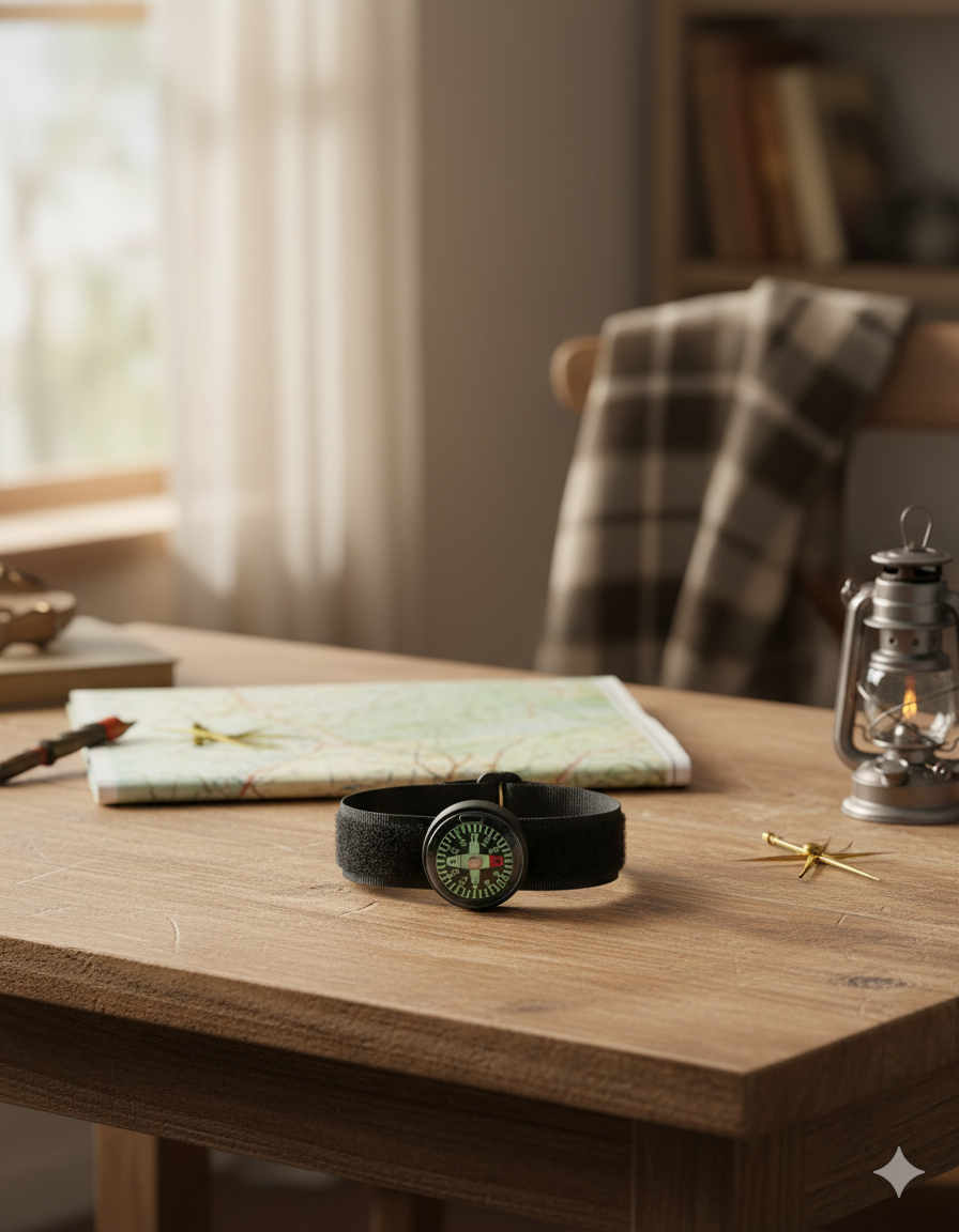 Brújula de Muñeca 360° Mil-Tec con Carcasa de Goma – Uhrkompass Táctico