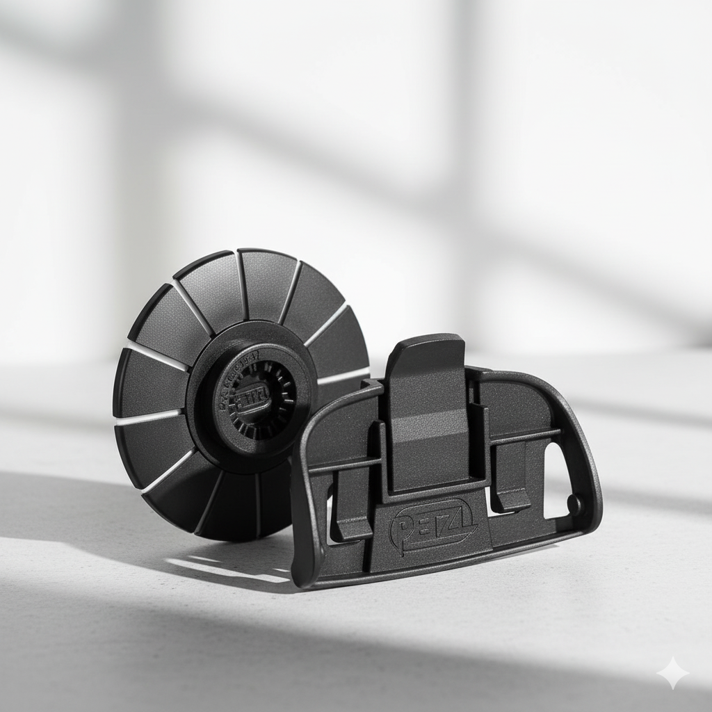 Kit Adaptador Petzl TIKKA – Suporte para Capacete com Autocolante Compatível com Lanternas de Cabeça