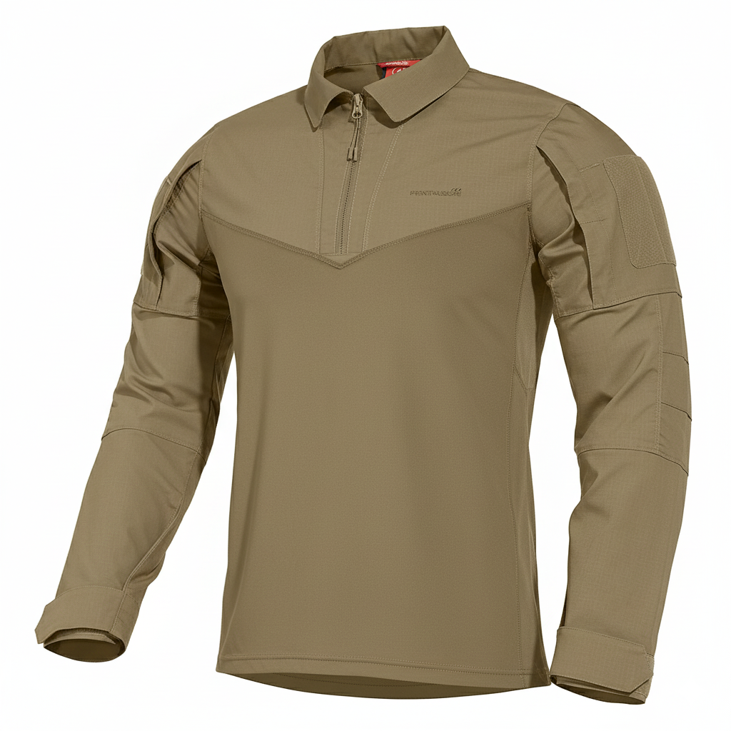 Pentagon Ranger Tac-Fresh Coyote Tactical Shirt – Breathable Ripstop with reinforcements, UBACS design and Teflon™ treatment