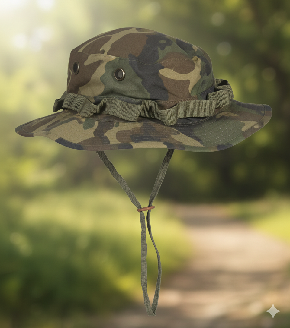 Chambergo militar Boonie Hat Ripstop 100% algodón – Sombrero táctico ajustable y resistente disponible en varios colores