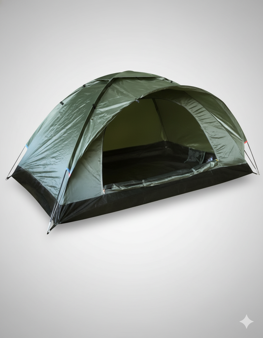 Ranger Olive Green 2-Person Tent – Lightweight and Durable