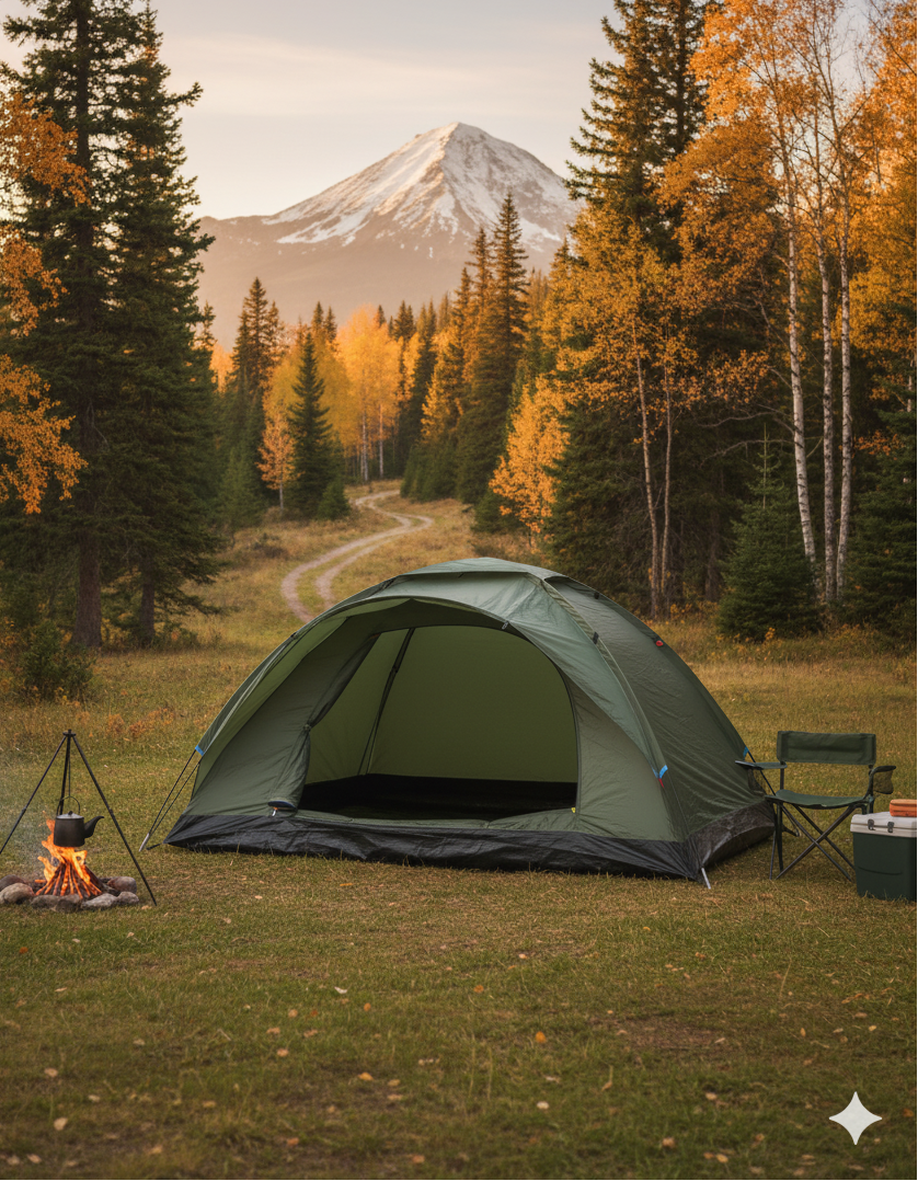 Ranger Olive Green 2-Person Tent – Lightweight and Durable