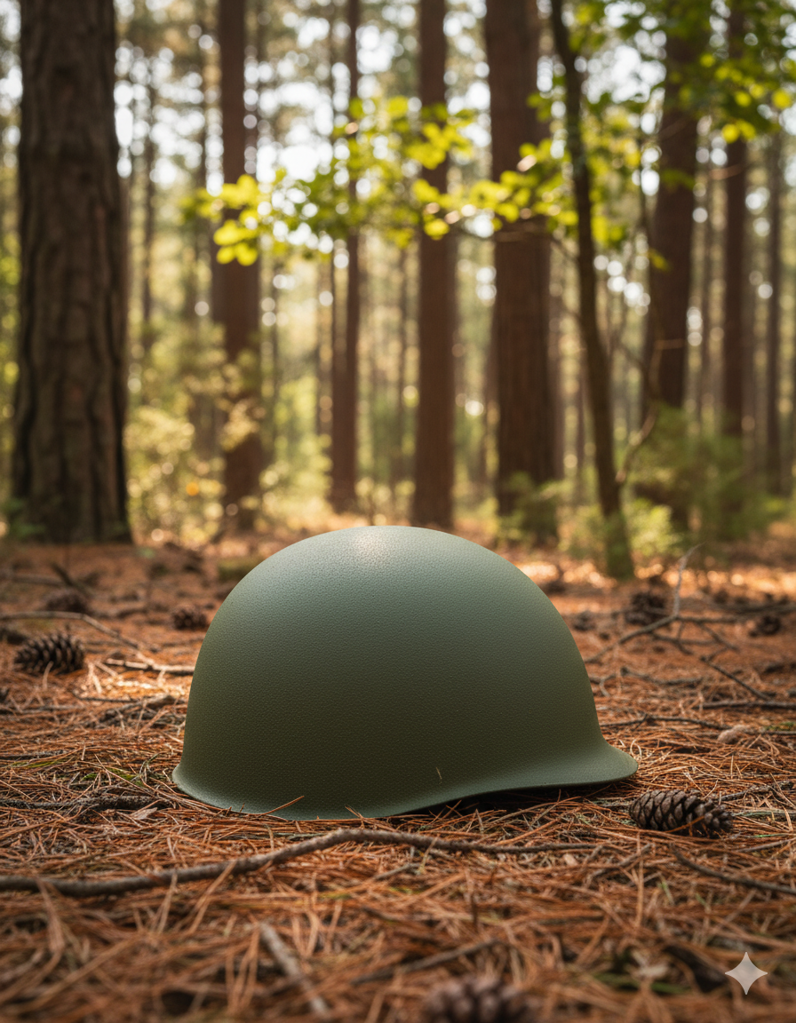 Casco M1 Plástico Verde Oliva – Casco Militar de Entrenamiento o Disfraz