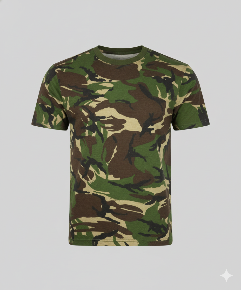 Camiseta Táctica British DPM XL – Camuflaje Militar Británico Transpirable