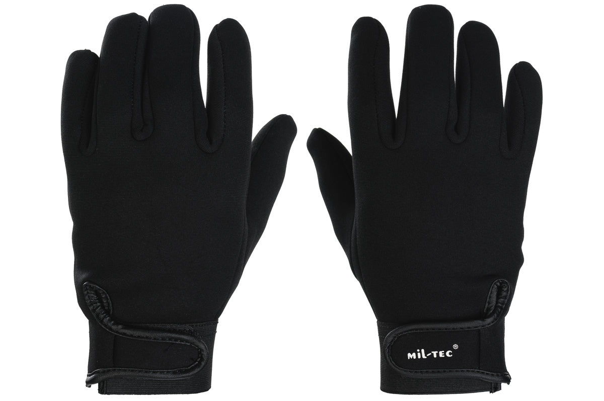 Mil-Tec Neoprene Gloves Black Size M – 3.5mm Neoprene Tactical Gloves