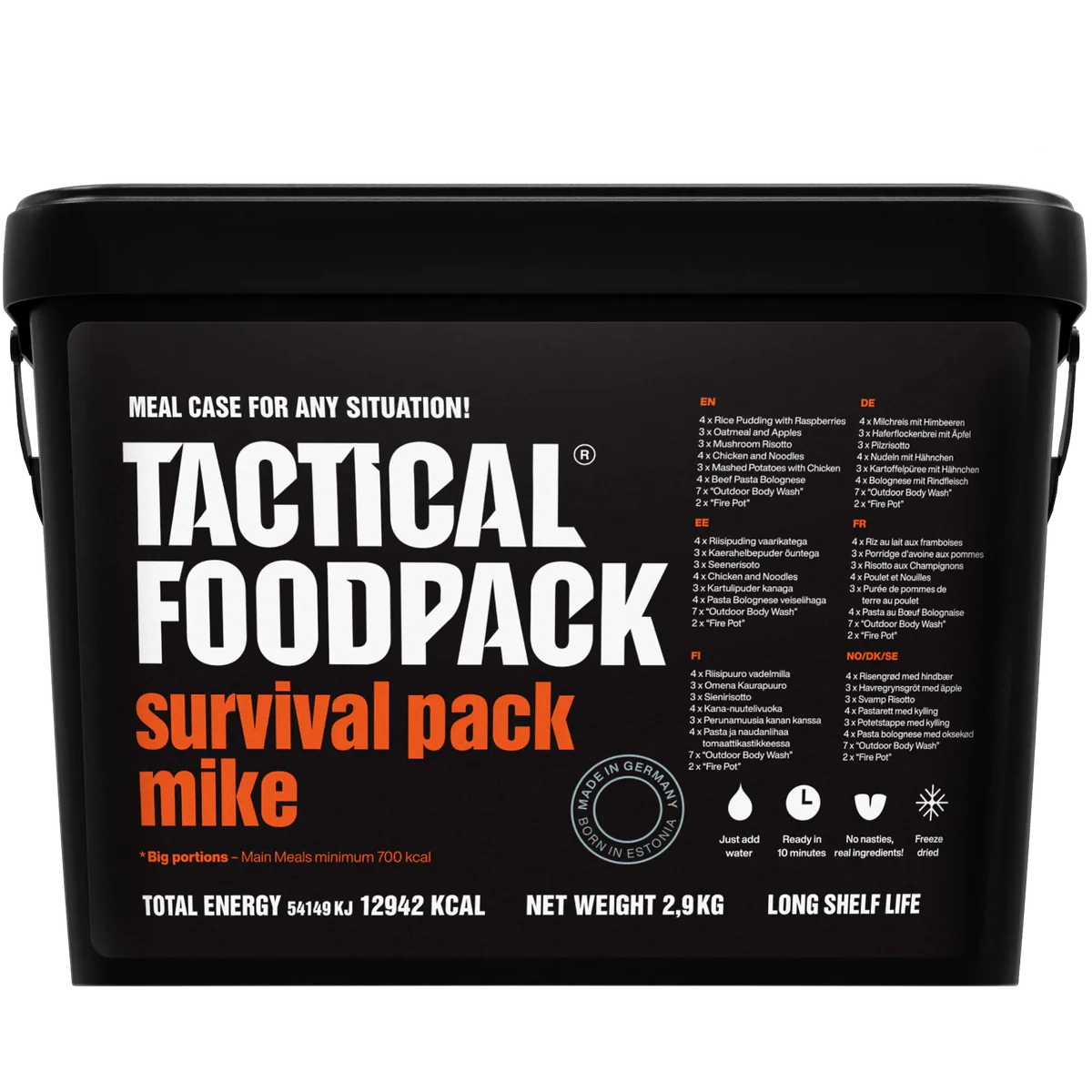 CAJA PREMIUM – Edición Élite | Box Regalo Gourmet Tactical Foodpack