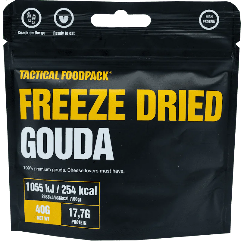 Bocaditos de Queso Gouda Liofilizado – Snack Proteico y Crujiente para Outdoor