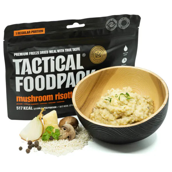 Mushroom Risotto Liofilizado GRANDE | Risotto de Champiñones Tactical Foodpack para Outdoor