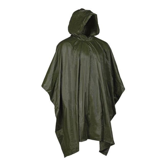 Mil-Tec PVC Poncho – Olive | Military Waterproof Poncho