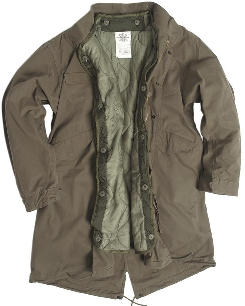 US SHELL PARKA M65 M.FUTTER OLIV NORTHVIVOR