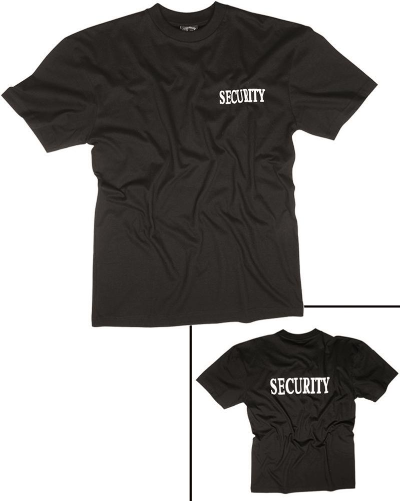 T-SHIRT SCHWARZ M.DOPPELDRUCK 'SECURITY' NORTHVIVOR