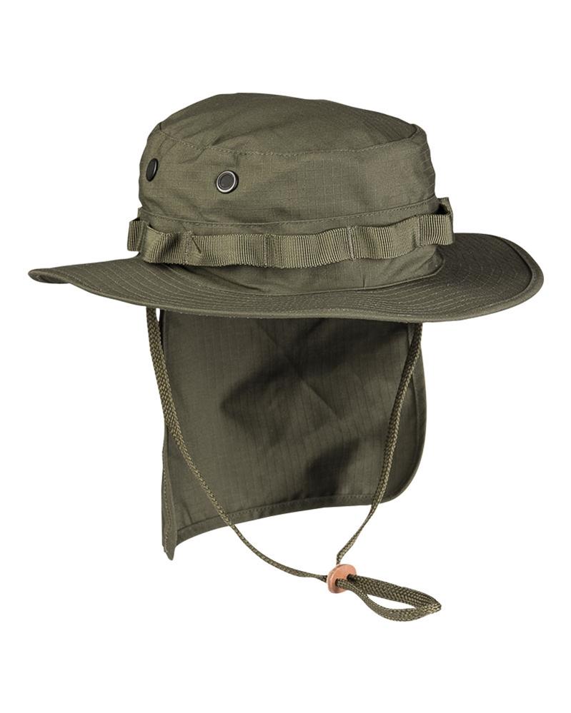 BRIT.BOONIE R/S M.NECKFLAP OLIV NORTHVIVOR