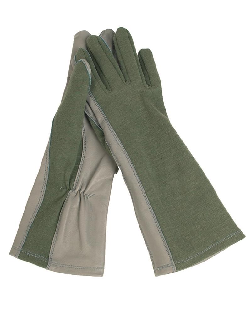 US PILOTENHANDSCHUHE FLAMMH.OLIV NORTHVIVOR