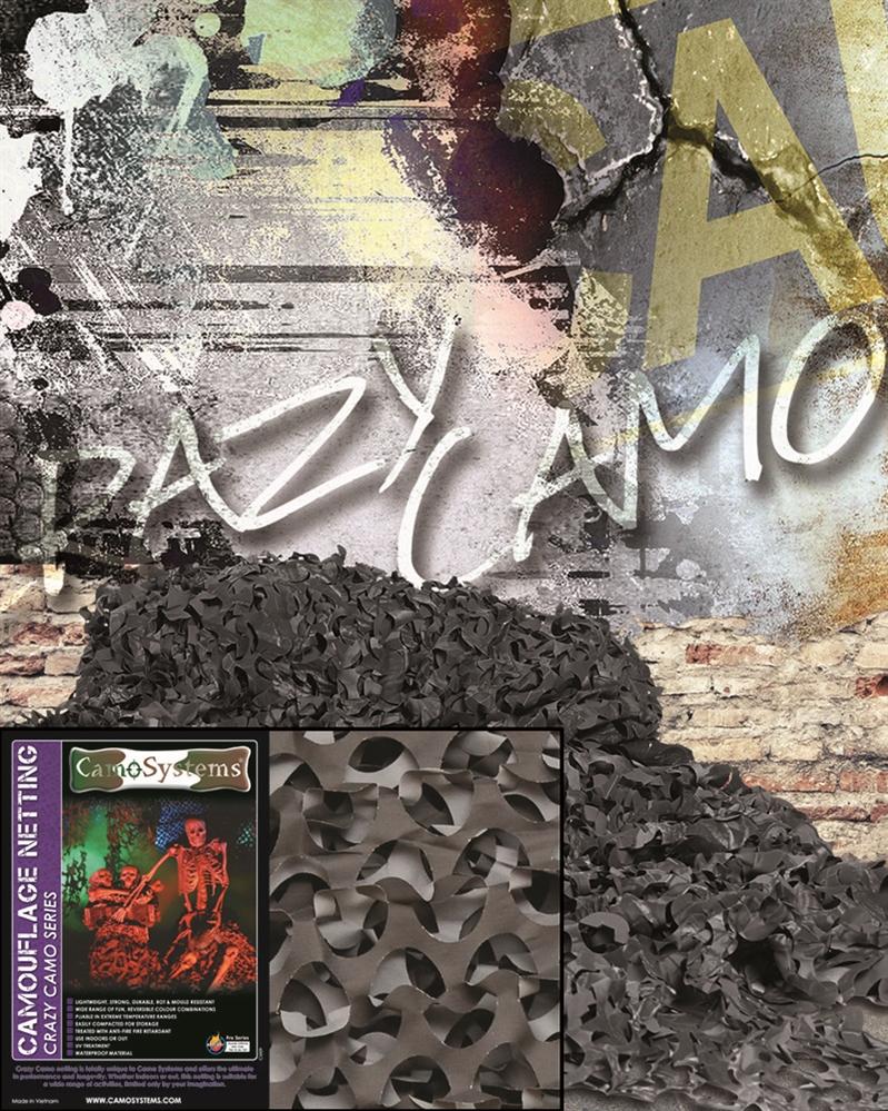 NETZ PRO 'CRAZY CAMO' 2,4X3,0 NIGHT NORTHVIVOR