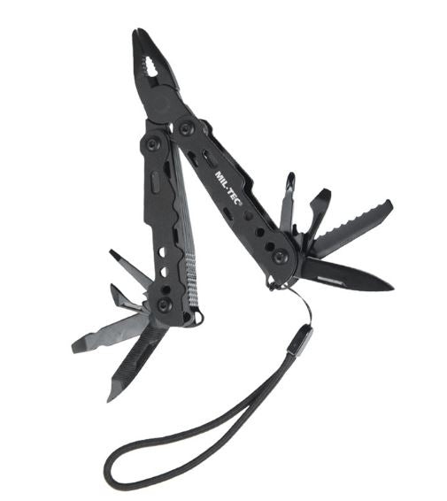 Mil-tec Black Small Multi-Tool with Hard Case