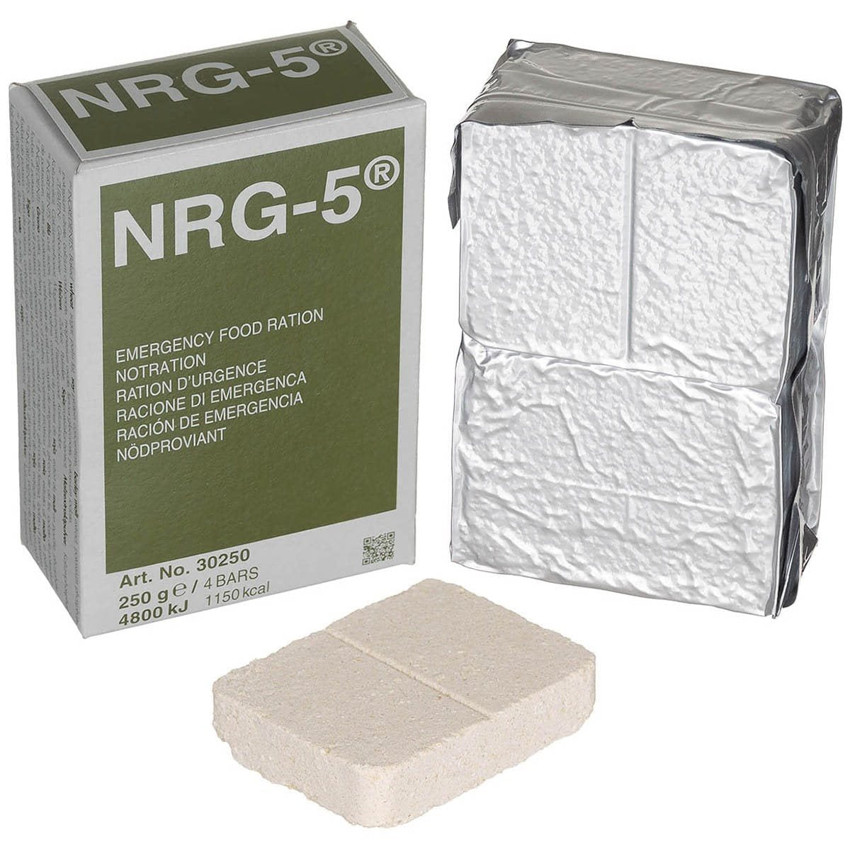 NRG-5® Notration 250g – Alimento de Emergencia Vegano, 20 Años de Duración
