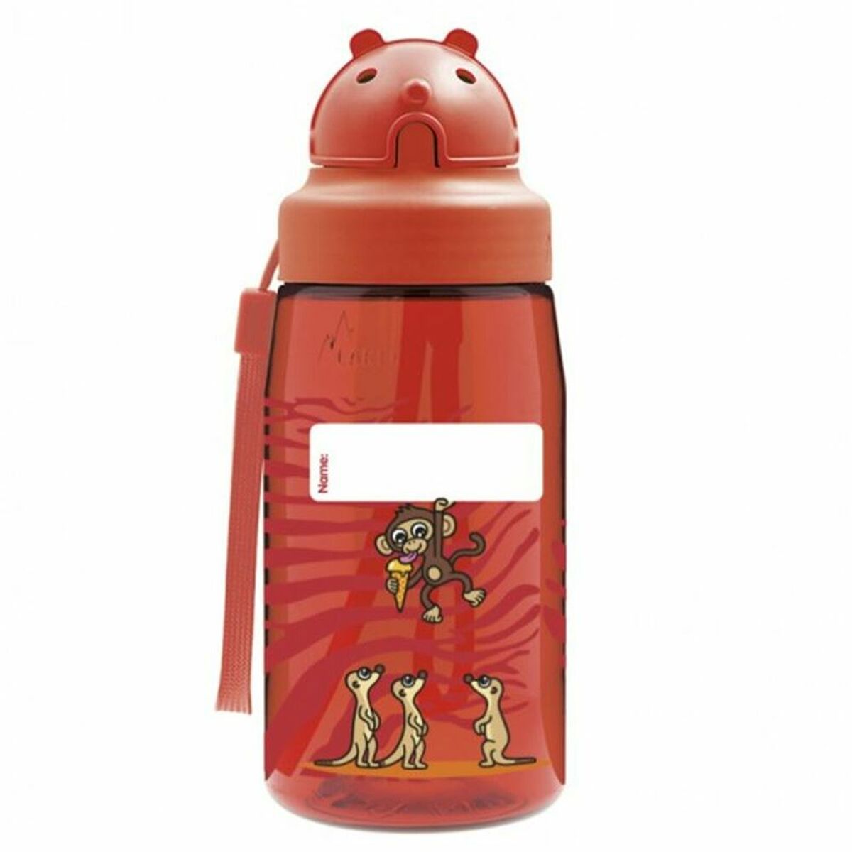 Botella de Agua Laken OBY Chupi Rojo (0,45 L)
