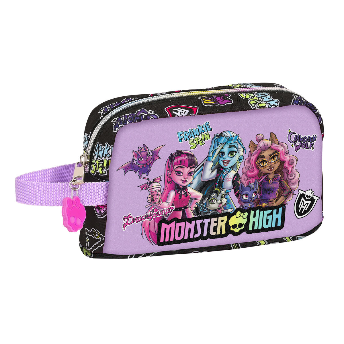 Lancheira Monster High Creep Preto 21.5 x 12 x 6.5 cm