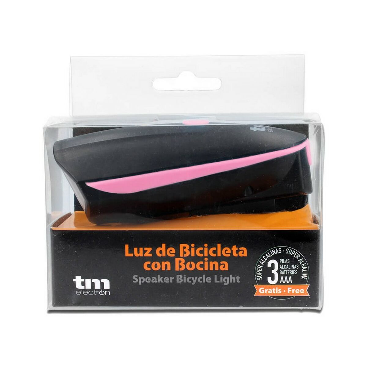 Linterna LED para Bicicleta TM Electron Rosa