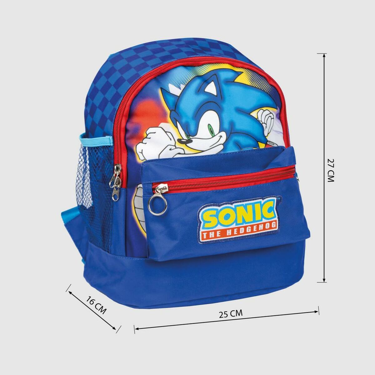 Mochila de Senderismo Sonic Infantil 25 x 27 x 16 cm Azul