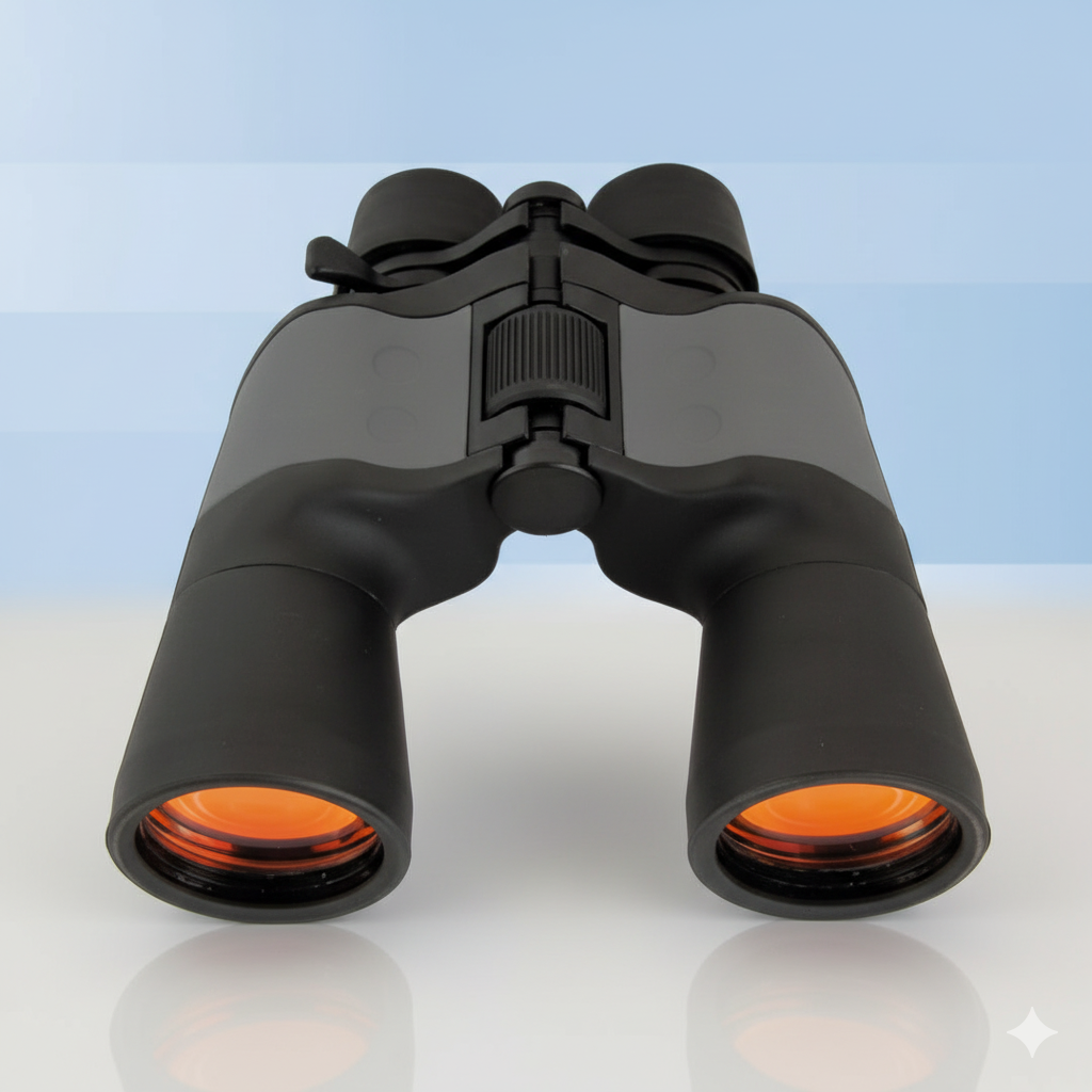 Binóculos Albainox 10-30x50 com Lentes Ruby – Zoom Potente e Excelente Nitidez