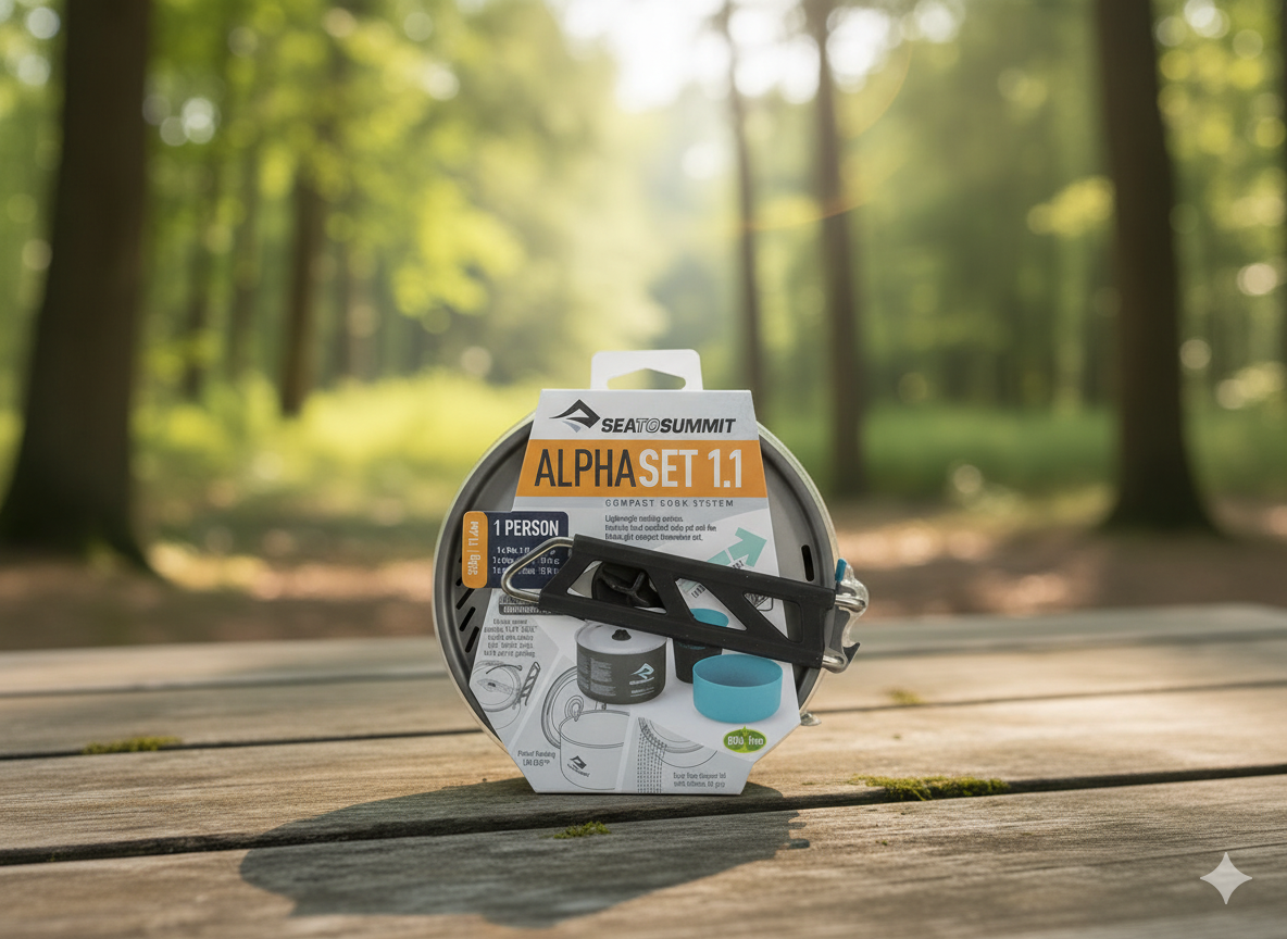 Trem de cozinha Sea to Summit Alpha 1.1 – Leve e compacto para campismo