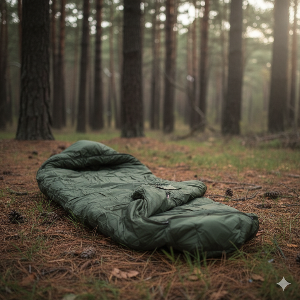 Saco-cama tático MIL-TEC® T4, verde – 4 estações | Isolamento Thermolite® e revestimento impermeável Teflon®