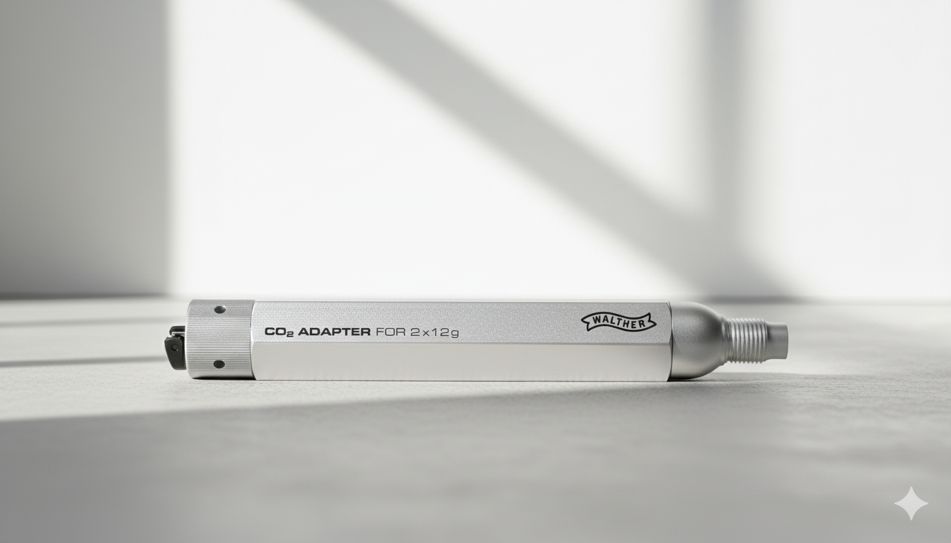 Adaptador Umarex para 2 Cartuchos de CO₂ de 12g + 8 Cápsulas Incluidas – Compatible con Airmagnum 850, Beretta Cx4, Lever Action y SG9000