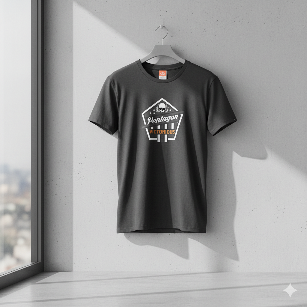 Camiseta táctica Pentagon Ageron Victorious negra 3XL – Algodón suave, transpirable y de secado rápido