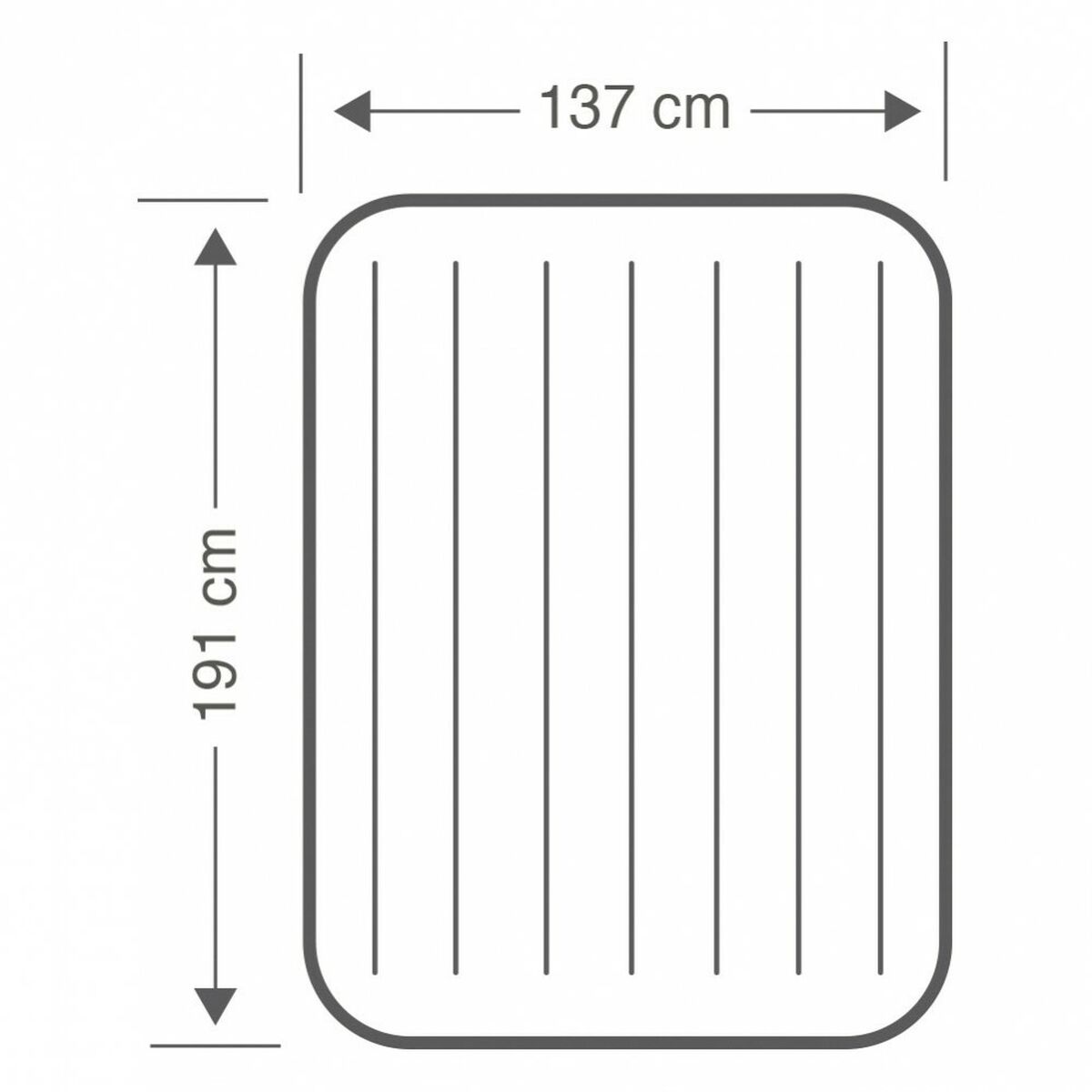 Colchón Hinchable Intex 137 x 25 x 191 cm (3 Unidades)