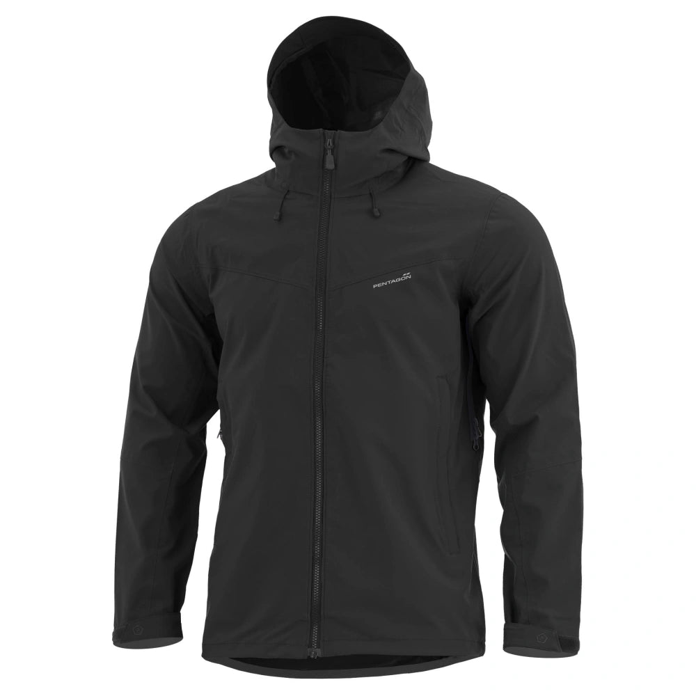 Chaqueta Softshell Impermeable Pentagon Monlite Negra – Hombre Talla L | Resistente al Viento y al Agua