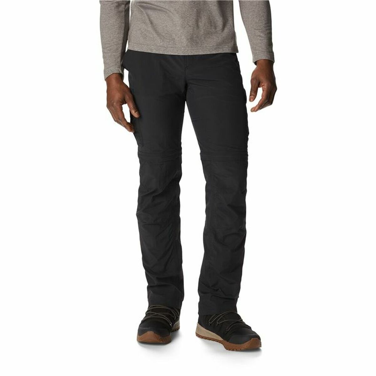 Pantalones Cortos Deportivos para Hombre Columbia Silver Ridge Convertible Negro Hombre