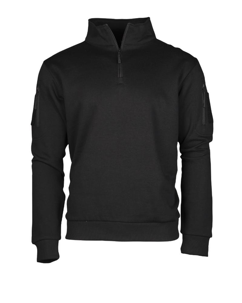 TACTICAL SWEAT-SHIRT M.ZIPPER SCHWARZ NORTHVIVOR