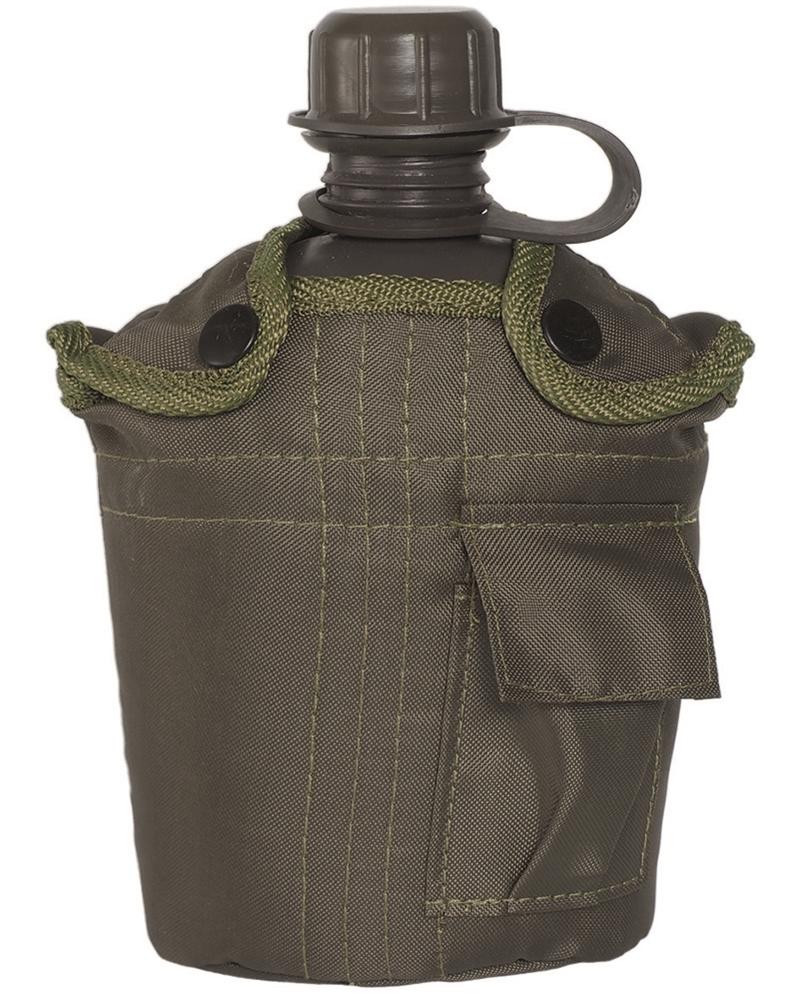 Cantimplora militar con cacillo aluminio NORTHVIVOR