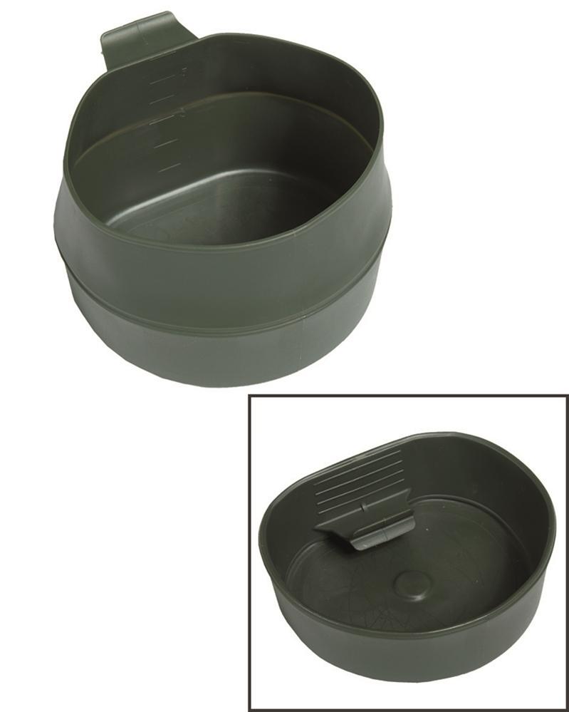 Taza plegable oliva libre de BPA 200 ML NORTHVIVOR
