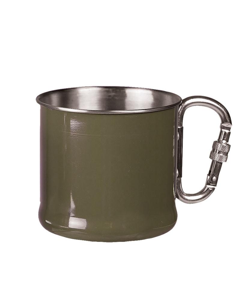 KARABINERBECHER S/STEEL 500ML OLIV NORTHVIVOR