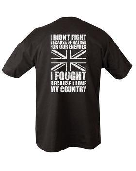 Love My Country T-shirt - Black XL NORTHVIVOR