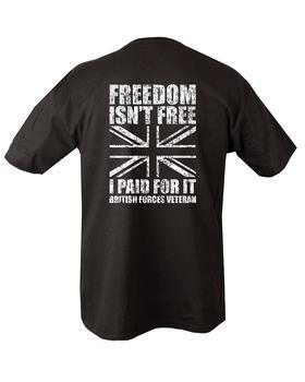 Veterans Freedom T-shirt - Black XXL NORTHVIVOR