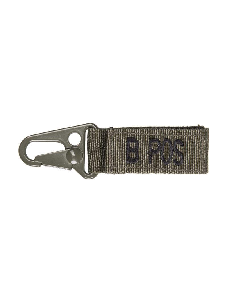 TACT.KEYHOLDER BLOOD B POSITIV 5 ST./PACK OLIV NORTHVIVOR