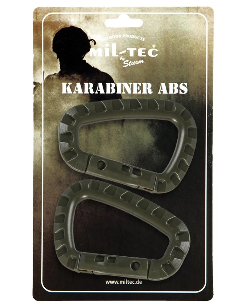 KARABINER ABS (2 ST./BLISTER) OLIV NORTHVIVOR