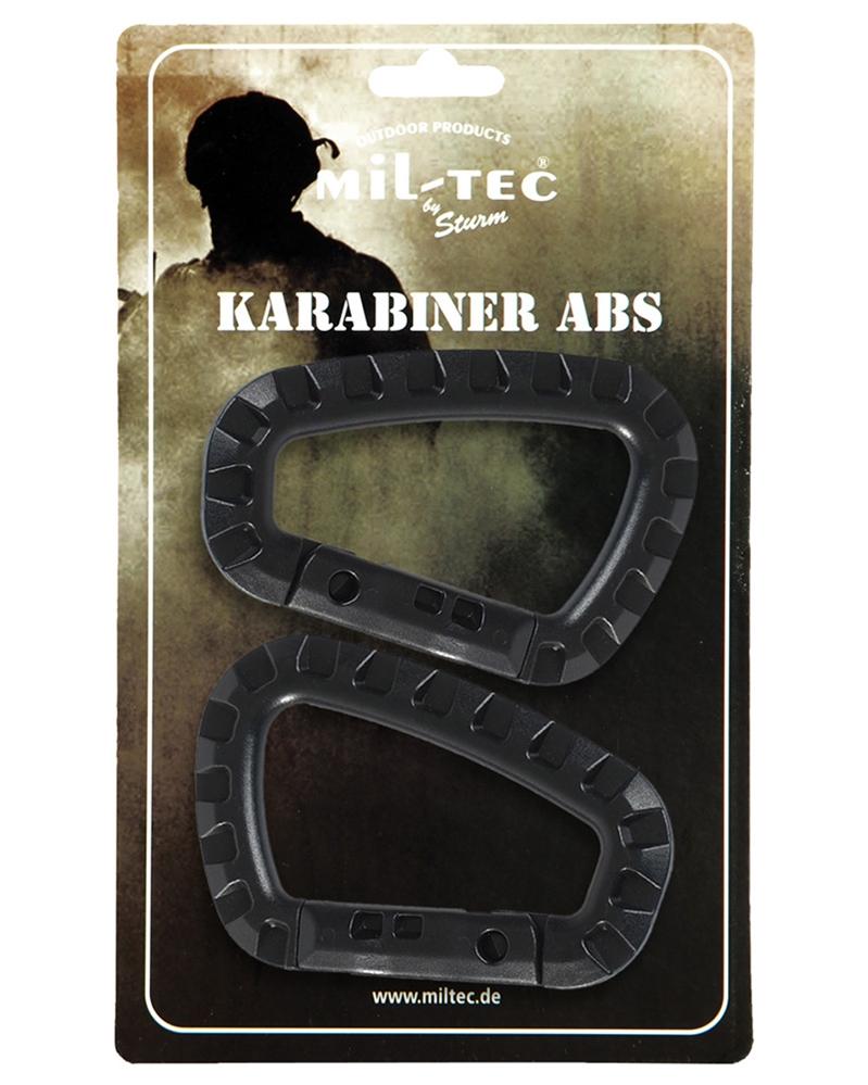 KARABINER ABS (2 ST./BLISTER) SCHWARZ NORTHVIVOR
