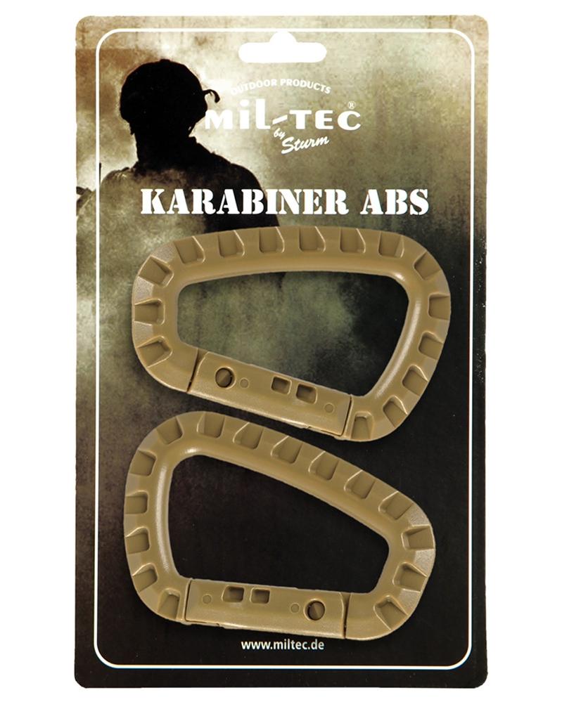 KARABINER ABS (2 ST./BLISTER) COYOTE NORTHVIVOR